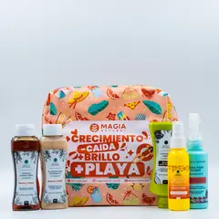 MAGIA NATURAL - Kit Capilar Viajero con Romero y Quina - Huevo - Desenredante y Loción Aclarante 100ml -