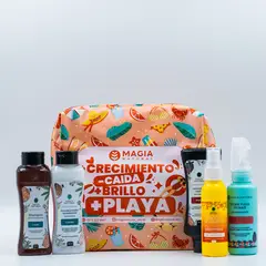 MAGIA NATURAL - Kit Capilar Viajero con Cebolla - Frutas - Desenredante y Loción Aclarante 100ml -