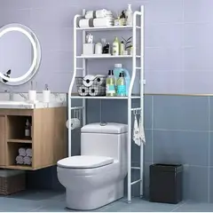 GENERICO - Organizador Estante De Baño Metálico Rack 3 Niveles