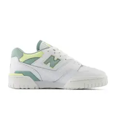 NEW BALANCE - Tenis Deportivos 550 Blanco/Verde Para Mujer