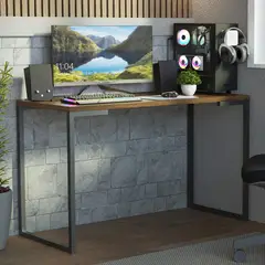 MADESA - Escritorio de Oficina Industrial de 120 cm Marrón