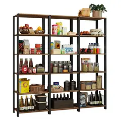 MADESA - Estante Multiuso Organizador Despensa 15 Repizas 177cm - Marrón