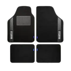 SPARCO - Tapete Carro Juego 4 Pzs Alfombra Cubre Piso SPF520GR