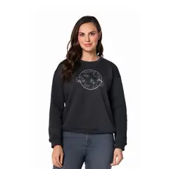 LEC LEE - Buzo cuello redondo estampado - Gris Oscuro