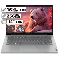 LENOVO - PORTÁTIL V14 G4 AMN AMD RYZEN 3 7320U 16GB LPDDR5 256GB SSD 14" FHD