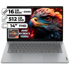 LENOVO - PORTÁTIL V14 G4 AMN AMD RYZEN 3 7320U 16GB LPDDR5 512GB SSD 14" FHD