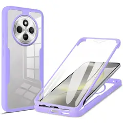 GENERICO - Estuche Protector Funda 2 En 1 360 Para Redmi 14C Lila
