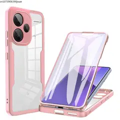 GENERICO - Estuche Protector Funda 2 En1 360 Para Redmi note 13 pro plus 5g Rosa