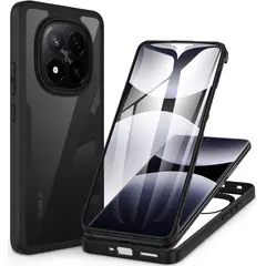 GENERICO - Estuche Protector Funda 2 En 1 360 Para Redmi note 14 Pro 4G Negro