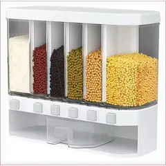 GENERICO - Dispensador Organizador De Granos 6 espacios