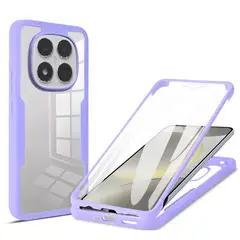 GENERICO - Estuche Protector Funda 360 Para Redmi note 14 Pro / Pro Plus Lila