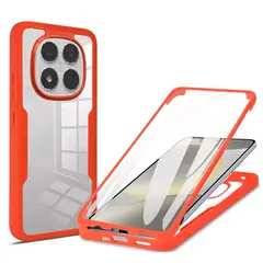 GENERICO - Estuche Protector Funda 360 Para Redmi note 14 Pro / Pro Plus Rojo