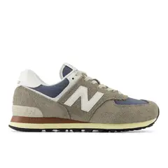 NEW BALANCE - Tenis 574 Hombre-Gris/Azul