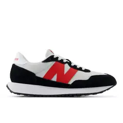NEW BALANCE - Tenis 237 Hombre-Negro/Rojo