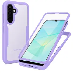 GENERICO - Estuche Protector Case Funda 2 En 1 Full 360 Para Samsung A16 Lila