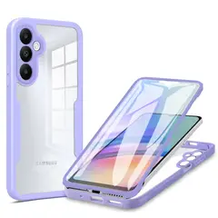 GENERICO - Estuche Protector Case Funda 2 En 1 Full 360 Para Samsung A54 Lila