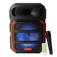 GENERICO - Parlante Con Microfono Bluetooth Karaoke Y Luces