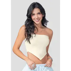 MARKETING PERSONAL - Blusa Mujer Crema Mp 110272