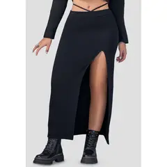 MARKETING PERSONAL - Falda Larga Mujer Negro Mp 110266