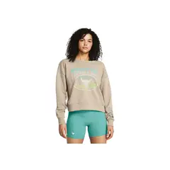 UNDER ARMOUR - Buzo Mujer PJT RCK HW TERRY LS Marrón