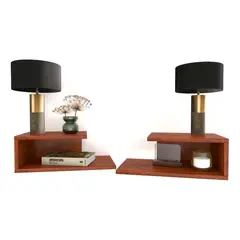 GENERICO - Set 2 Mesa De Noche Flotante Decoración Mínimalista Mod M-01