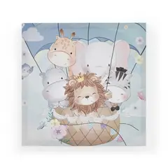 VENECIA - Cuadro Decorativo Globo Infantil S 30x30 cm - impresion Tela Poliester