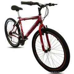 ATILA - Bicicleta Dama 26 Rines en Aluminio 18 Cambios Rojo