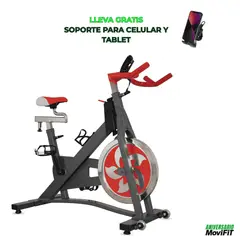 MOVIFIT - Bicicleta Spinning Profesional S500B Volante 20Kg
