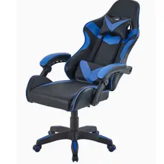 GENERICO - Silla Gamer Ergonomica Color Negro con Azul