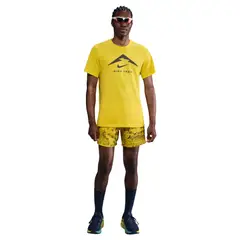 NIKE - Camiseta Dri Fit Tee Trail Hombre-Amarillo