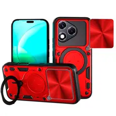 GENERICO - Estuche Protección Camara compatible con honor 400 lite rojo