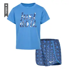 NIKE - Conjunto Essentials Aop Sprinter Se Niña-Azul