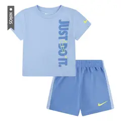 NIKE - Conjunto Jdi Top And Short Set Niño-Azul
