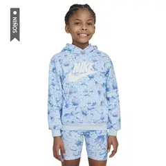 NIKE - Hoodie Flow-Ral Aop Pull Over Hoo Niña-Celeste