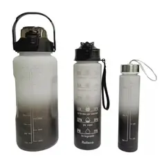 GENERICO - Set De Termos Motivacional X3 Unidades Combo Con Sticker