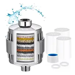 GENERICO - Filtro Purificador Para Ducha Con 15 Etapas De Filtro +1 Repuesto