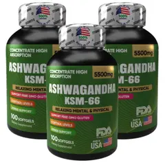 NATURAL ENERGY PRODUCTS - Ashwagandha Americana Organica x3