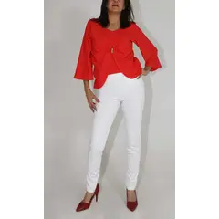 L Y H - Leggins Para Mujer Blanco Marca L&H