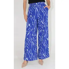 L Y H - Pantalon Para Mujer Azul Marca L&H