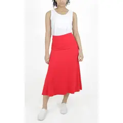 L Y H - Falda Para Mujer Rojo Marca L&H