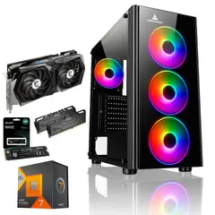 AMD - Pc Torre Gamer Cpu Ryzen 7 7700x 16ram 512 Ssd Rtx 4070 12gb Gama alta