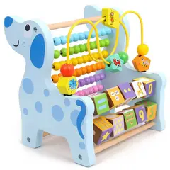 GENERICO - Juguete Abaco 3 en 1 Montessori Con laberinto y Matemático