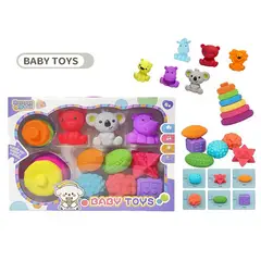 GENERICO - Caja De Estimulación Sensorial En Silicona Torre Muñecos