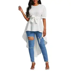 NEGRELI - BLUSA COLA DE PATO CON LAZO