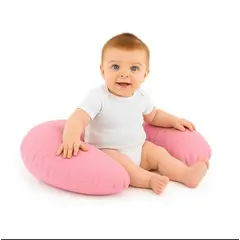 GENERICO - Cojin Estabilizador de Lactancia Multiusos Dona Tela Peluche Rosado