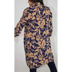 L Y H - Chilango Para Mujer Manga 34 Azul Marca L&H