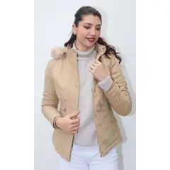 L Y H - Chaqueta Para Mujer Khaki Oscuro Marca L&H