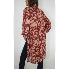 L Y H - Chilango Para Mujer Manga 34 Burdeos Marca L&H