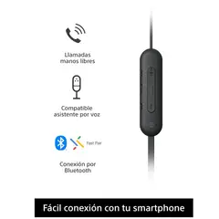 SONY - Audífonos Inalámbricos Bluetooth WI-C100 Negro 25 HORAS