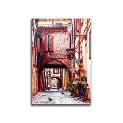 VENECIA - Cuadro Decorativo Calle Antigua XL 120x80 - impresion Tela Poliester